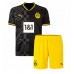 Borussia Dortmund Donyell Malen #21 Bortedraktsett Barn 2022-23 Kortermet (+ korte bukser)